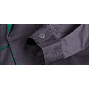 Dark Grey Polyester Cotton Twill Overall Fabric